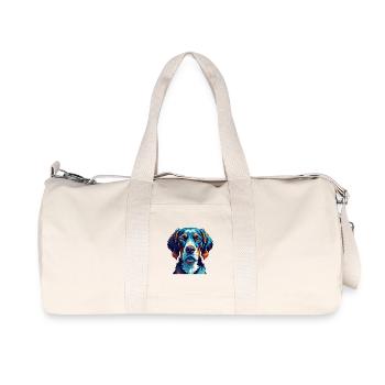 Ariege Pointer Hund Rasse Bunte Karikatur Kawaii - Recycelte Canvas-Sporttasche von Stanley/Stella - Naturweiß - Vorne