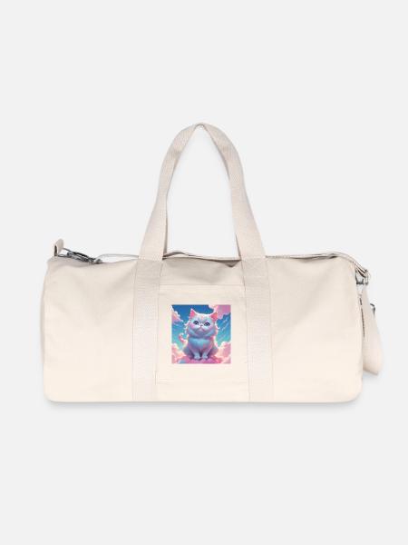 Kätzchen - Recycelte Canvas-Sporttasche von Stanley/Stella - Naturweiß