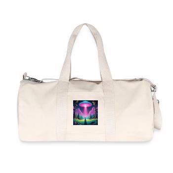 UFO with rabbit - Recycled Canvas Sports Bag by Stanley/Stella - natural - Front