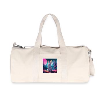 Rabbit on the mountain - Recycled Canvas Sports Bag by Stanley/Stella - natural - Front