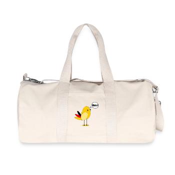 Deutschland Fahne Vogel Moin - Recycelte Canvas-Sporttasche von Stanley/Stella - Naturweiß - Vorne