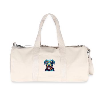 Amerikanischer Wasserhund Hunderasse Karikatur Kawaii - Recycelte Canvas-Sporttasche von Stanley/Stella - Naturweiß - Vorne