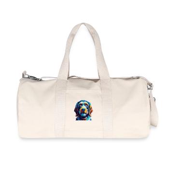 Spinoni Italiani Hunderasse Bunte Karikatur Kawaii - Recycelte Canvas-Sporttasche von Stanley/Stella - Naturweiß - Vorne