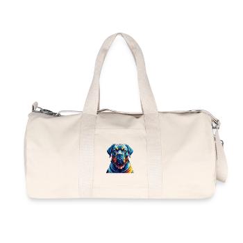 Majorque Mastiff Chien Race Coloré Dessin Animé Kawaii - Sac de sport en toile recyclée Stanley/Stella - blanc naturel - Devant
