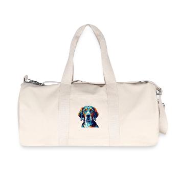 Polnischer Jagdhund Hund Rasse Karikatur Kawaii - Recycelte Canvas-Sporttasche von Stanley/Stella - Naturweiß - Vorne