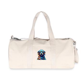 Seskar phoque chien race coloré dessin animé Kawaii - Sac de sport en toile recyclée Stanley/Stella - blanc naturel - Devant