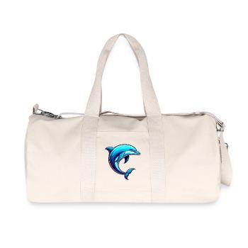 Dolphin - Recycled Canvas Sports Bag by Stanley/Stella - natural - Front