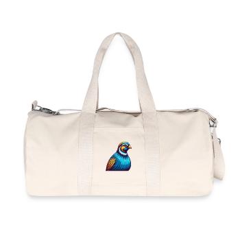 perdrix coloré kawaii personnage de dessin animé animal de compagnie - Sac de sport en toile recyclée Stanley/Stella - blanc naturel - Devant