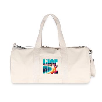 Schöne Riviera Arc in Farben - Recycelte Canvas-Sporttasche von Stanley/Stella - Naturweiß - Vorne