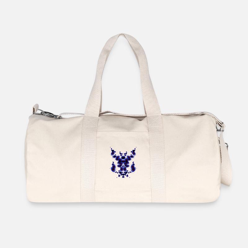 Rohrschachblau - Recycelte Canvas-Sporttasche von Stanley/Stella - Naturweiß