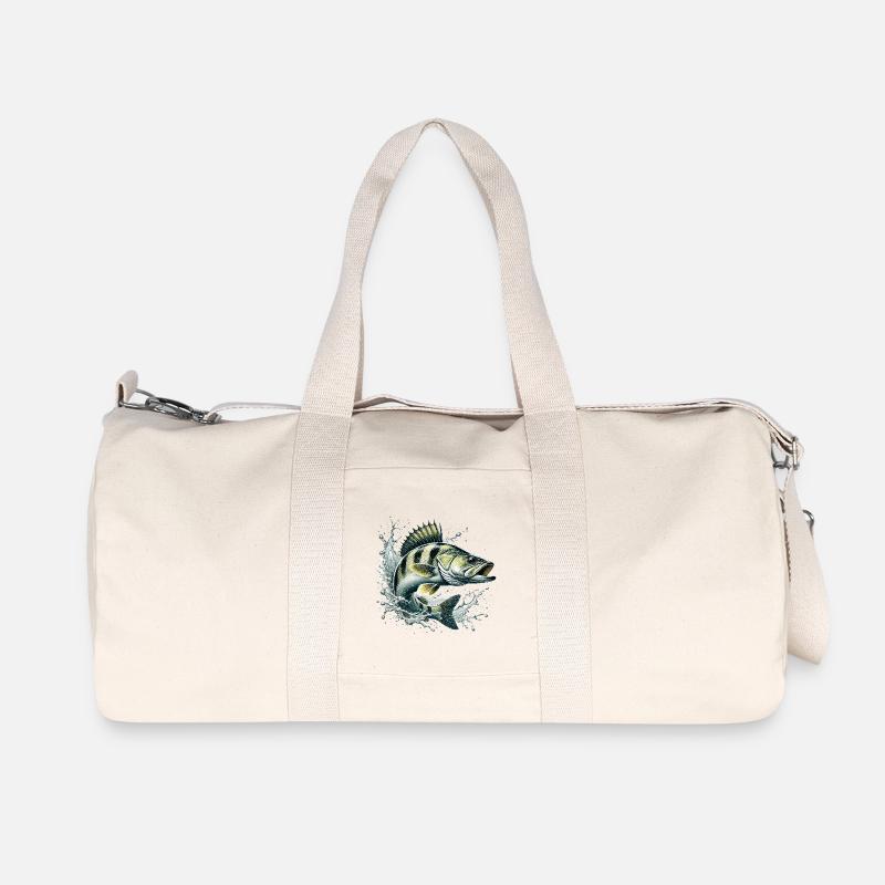 Zander - Recycelte Canvas-Sporttasche von Stanley/Stella - Naturweiß