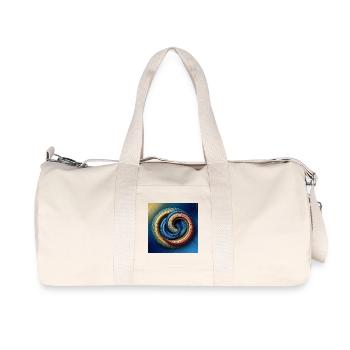 Circles 1 - Recycled Canvas Sports Bag by Stanley/Stella - natural - Front