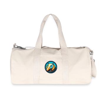 Anteater Colorful Kawaii Cartoon Character Clipart - Recycled Canvas Sports Bag by Stanley/Stella - natural - Front