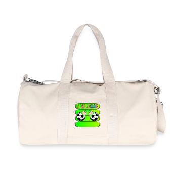 Grundschule 3. Klasse Fußball - Recycelte Canvas-Sporttasche von Stanley/Stella - Naturweiß - Vorne