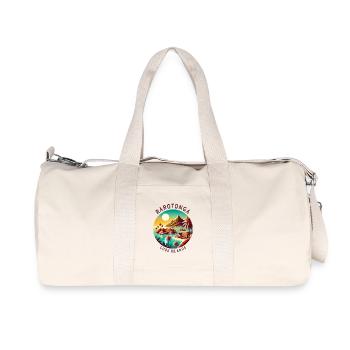 Parotonga Cook Islands Pacific trip - Recycled Canvas Sports Bag by Stanley/Stella - natural - Front