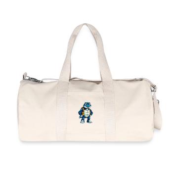 tortue cool kawaii dessin animé personnage clipart - Sac de sport en toile recyclée Stanley/Stella - blanc naturel - Devant