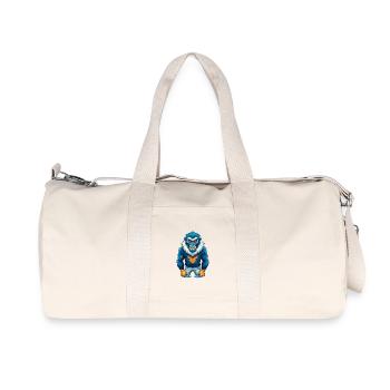 Baboon Cool Kawaii Cartoon Character Clipart - Recycled Canvas Sports Bag by Stanley/Stella - natural - Front