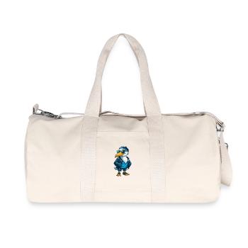 Pelican Cool Cartoon Character Kawaii Clipart - Recycled Canvas Sports Bag by Stanley/Stella - natural - Front