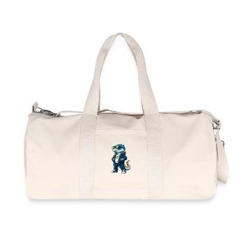 Eidechse Cool Cartoon Figur Kawaii Clipart - Recycelte Canvas-Sporttasche von Stanley/Stella - Naturweiß - Vorne