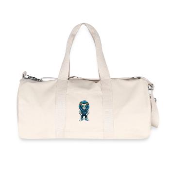 Lion Cool Cartoon Character Kawaii Clipart - Recycled Canvas Sports Bag by Stanley/Stella - natural - Front