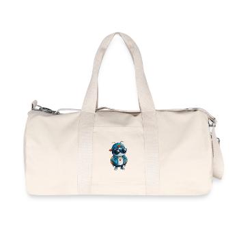 Ladybug Cool Cartoon Character Kawaii Clipart - Recycled Canvas Sports Bag by Stanley/Stella - natural - Front