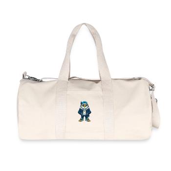 Falcon Cool Cartoon Character Kawaii Clipart - Recycled Canvas Sports Bag by Stanley/Stella - natural - Front