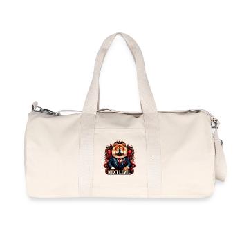 Chow Chow Next Level Königssessel Hund Geschenk - Recycelte Canvas-Sporttasche von Stanley/Stella - Naturweiß - Vorne