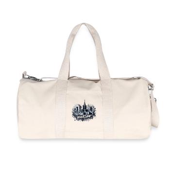 Warsaw Capital Poland Gift - Recycled Canvas Sports Bag by Stanley/Stella - natural - Front