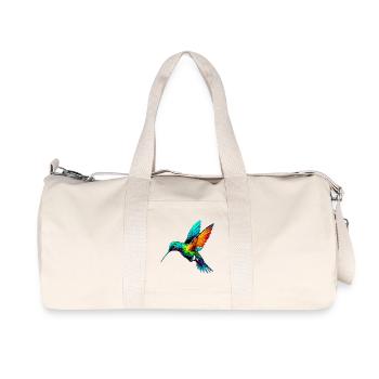 Hummingbird - Recycled Canvas Sports Bag by Stanley/Stella - natural - Front