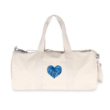 Gifts with hearts - hand-painted by Martina Eßer - Recycled Canvas Sports Bag by Stanley/Stella - natural - Front
