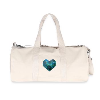 Gifts with heart - hand-painted by Martina Eßer - Recycled Canvas Sports Bag by Stanley/Stella - natural - Front