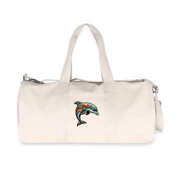 Dauphin - Sac de sport en toile recyclée Stanley/Stella - blanc naturel - Devant
