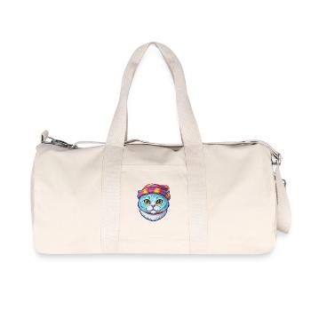 Schottische Falten Katze Rasse Karikatur Kawaii Tier Haustier - Recycelte Canvas-Sporttasche von Stanley/Stella - Naturweiß - Vorne