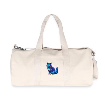 Australian Mist Cat Rasse Cartoon Kawaii Tier Pe - Recycelte Canvas-Sporttasche von Stanley/Stella - Naturweiß - Vorne