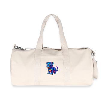 Bébé chat race dessin animé Kawaii animal de compagnie - Sac de sport en toile recyclée Stanley/Stella - blanc naturel - Devant