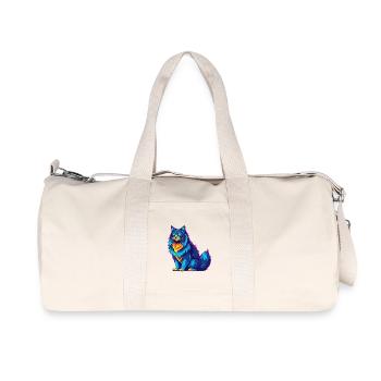 Forêt norvégienne Chat Race Dessin animé Kawaii Animal P - Sac de sport en toile recyclée Stanley/Stella - blanc naturel - Devant