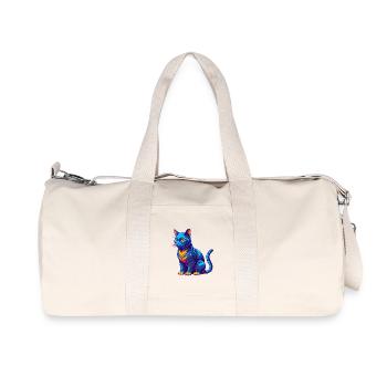 Havanna Braune Katzenrasse Karikatur Kawaii Tier Haustier - Recycelte Canvas-Sporttasche von Stanley/Stella - Naturweiß - Vorne