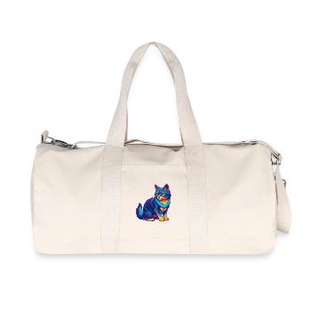 Somali Shorthair Chat Race Dessin animé Kawaii Animal P - Sac de sport en toile recyclée Stanley/Stella - blanc naturel - Devant