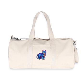 Spielzeug Katze Rasse Cartoon Kawaii Tier Haustier - Recycelte Canvas-Sporttasche von Stanley/Stella - Naturweiß - Vorne