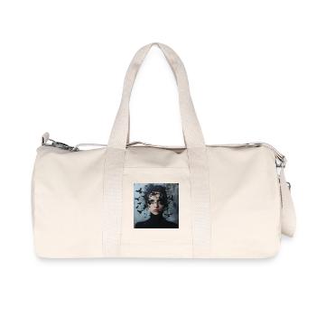 Midnight Birds Portrait - Recycled Canvas Sports Bag by Stanley/Stella - natural - Front