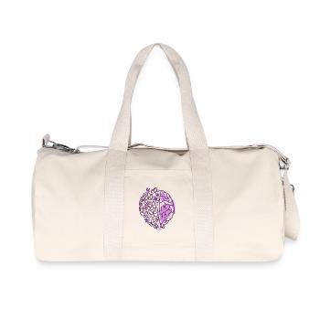 Papillons cérébraux Purple Epilepsy Awareness - Sac de sport en toile recyclée Stanley/Stella - blanc naturel - Devant