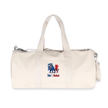 Der stolz von Montreuil Flaggen Design - Recycelte Canvas-Sporttasche von Stanley/Stella - Naturweiß - Vorne