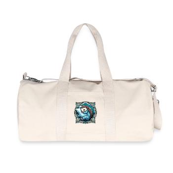 Hérisson Câlin Cadeau Dâtril Oreiller Câlin - Sac de sport en toile recyclée Stanley/Stella - blanc naturel - Devant