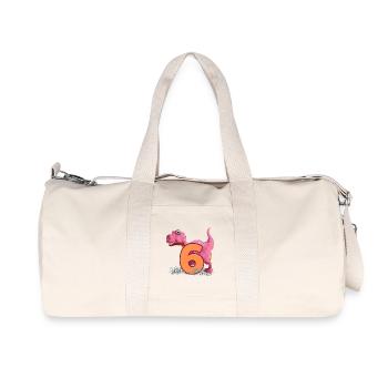 Nr.6 Dino - Recycelte Canvas-Sporttasche von Stanley/Stella - Naturweiß - Vorne