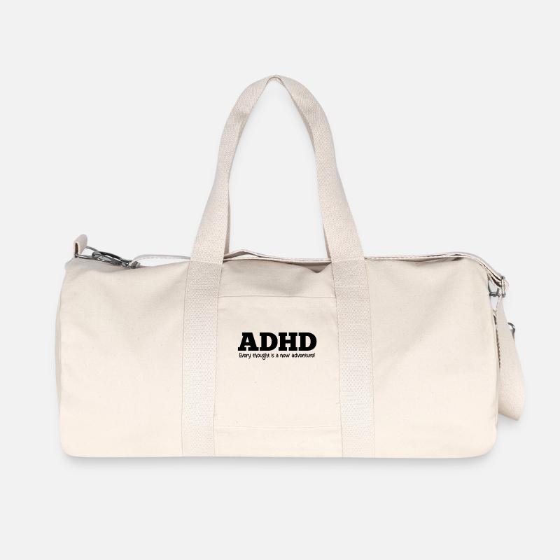 ADHS - Recycelte Canvas-Sporttasche von Stanley/Stella - Naturweiß