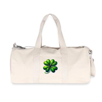 Trèfle à quatre feuilles - Sac de sport en toile recyclée Stanley/Stella - blanc naturel - Devant
