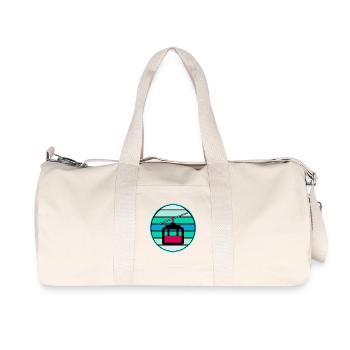 TÉLÉCABINE RÉTRO SKI SKI HIVER - Sac de sport en toile recyclée Stanley/Stella - blanc naturel - Devant