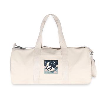 bébé, nourrisson, enfant, poster bébé - Sac de sport en toile recyclée Stanley/Stella - blanc naturel - Devant