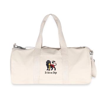 Belgium lion flag design - Recycled Canvas Sports Bag by Stanley/Stella - natural - Front