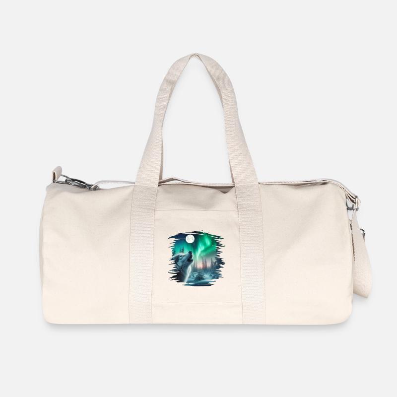 Nordlicht - Recycelte Canvas-Sporttasche von Stanley/Stella - Naturweiß
